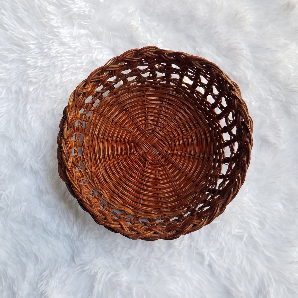 Boho Vintage Wicker Basket